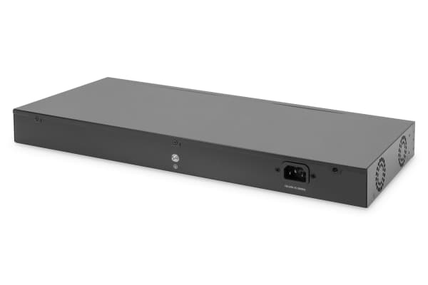 DIGITUS DN-95347-1 - Switch - 19" - ej hanterad - 16 x 10/100/1000 (PoE+) + 2 x Gigabit SFP (upplänk) - rackmonterbar - PoE+ (247 W)