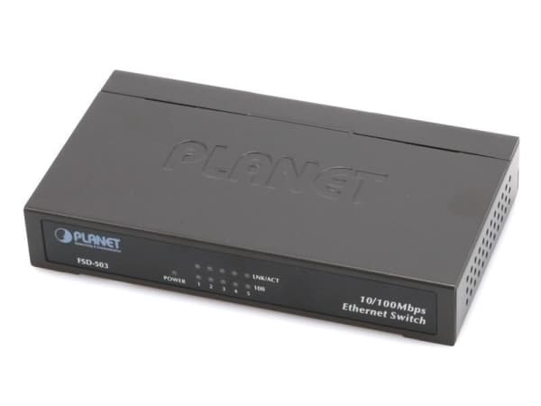 PLANET FSD-503 - Switch - 5 x 10/100 - skrivbordsmodell