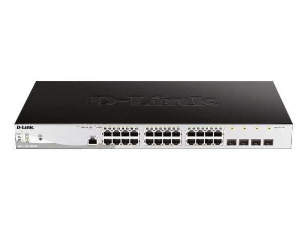 D-Link DGS-1210-28P/ME/E, Managed, L2/L3, Gigabit Ethernet (10/100/1000), Full duplex, Power over Ethernet (PoE), 1U