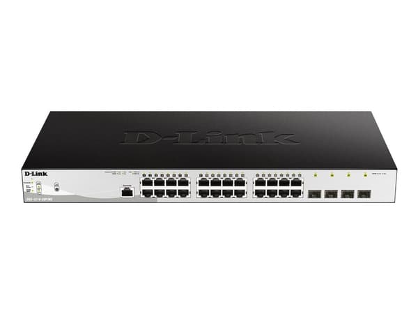 D-Link DGS-1210-28P/ME/E, Managed, L2/L3, Gigabit Ethernet (10/100/1000), Full duplex, Power over Ethernet (PoE), 1U