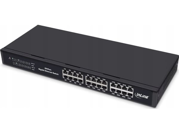 InLine 32324O, Gigabit Ethernet (10/100/1000), Full duplex, Rackmontering, 1U