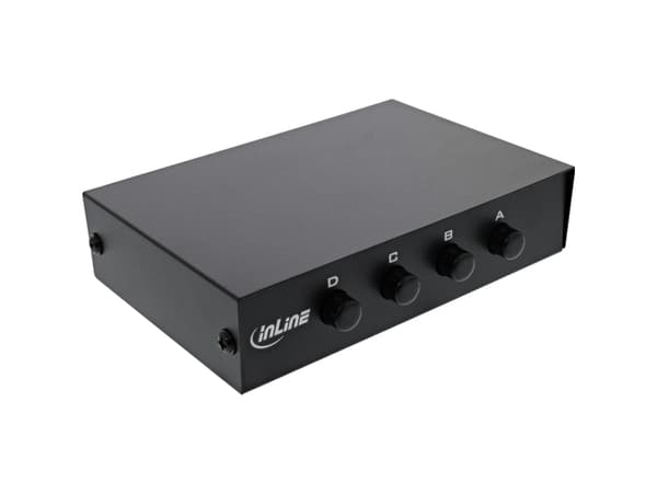 InLine 60606B, Fast Ethernet (10/100) Svart
