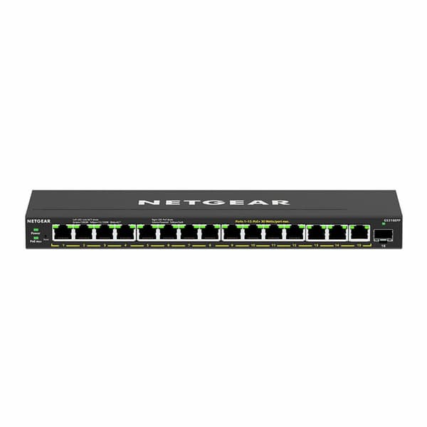 Kytkin Netgear GS316EPP-100PES musta