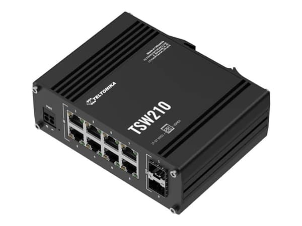TSW210,  Industrial  unmanaged  8  port  SFP  Switch Aluminium