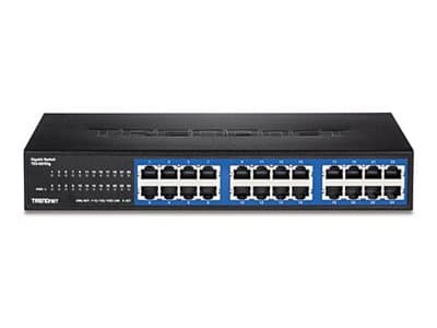 TRENDnet TEG S24Dg - Switch - 24 x 10/100/1000 - skrivbordsmodell - TAA-kompatibel