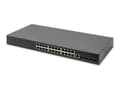 Miniatyrbild 1 av 5: DIGITUS DN-80223 - Switch - L2+ - Administrerad - 24 x 10/100/1000 (PoE+) + 4 x 10 Gigabit SFP+ (upplänk) - rackmonterbar