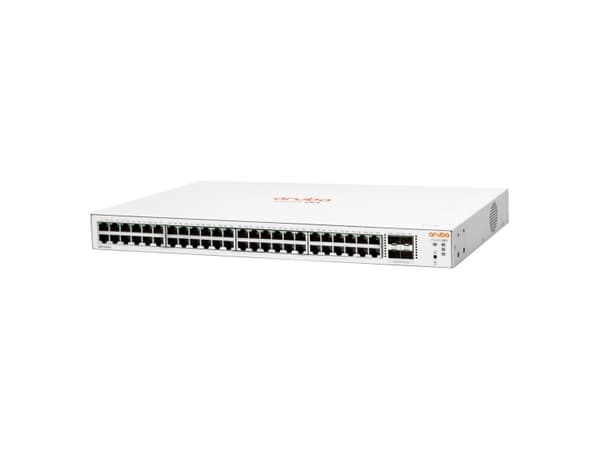 Aruba Instant On 1830 48G 4SFP, Hallittu, L2, Gigabit Ethernet (10/100/1000), Täysin kaksipuolinen, Telineasennus, 1U