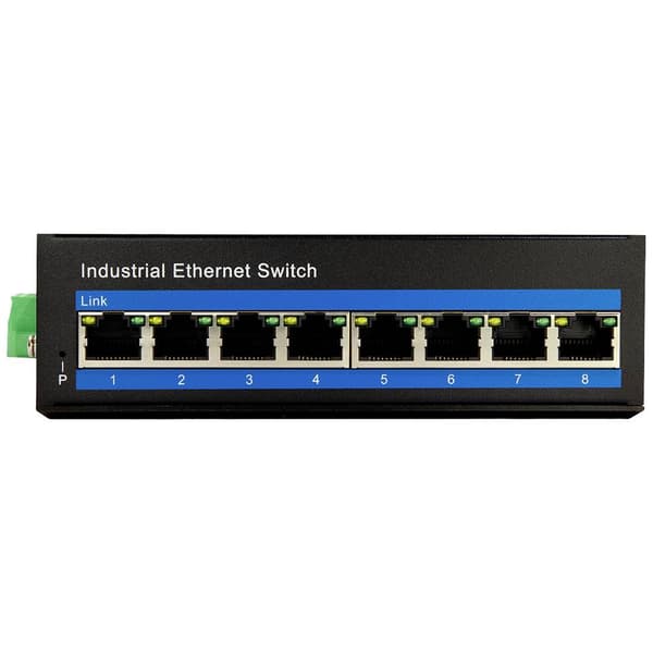 LogiLink NS201P Industrial Ethernet Switch 8 Port 10 / 100 MBit/s PoE-funktion