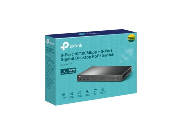 TP-Link TL-SL1311P, Fast Ethernet (10/100), Strøm over Ethernet (PoE)