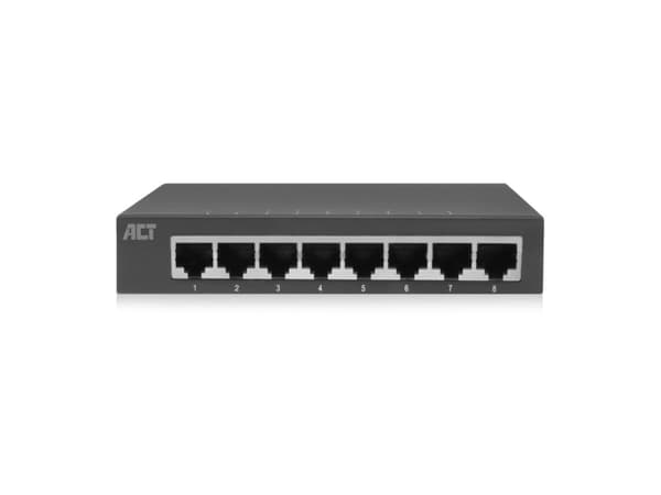 ACT 8-Port Gigabit Ethernet Switch (AC4418) Grå