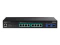 Miniatyrbilde 5 av 5: TRENDnet TPE 3102WS - Switch - L3 - smart - 8 x 100/1000/2.5G (PoE+) + 2 x 10 Gigabit SFP+ - rackmonterbar - PoE+ (240 W) - TAA-samsvar