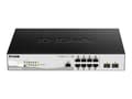 Miniatyrbild 3 av 5: D-Link DGS 1210-10P/ME - Switch - Administreret - 8 x 10/100/1000 (PoE) + 2 x Gigabit SFP - monterbar på stativ - PoE (78 W)