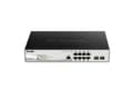 Miniatyrbild 5 av 5: D-Link DGS 1210-10P/ME - Switch - Administreret - 8 x 10/100/1000 (PoE) + 2 x Gigabit SFP - monterbar på stativ - PoE (78 W)