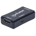 Miniatyrbillede 1 af 7: Manhattan HDMI Repeater, 4K@60Hz, Aktiv, Forstærker HDMI-signal op til 40m, Sort, Tre års garanti