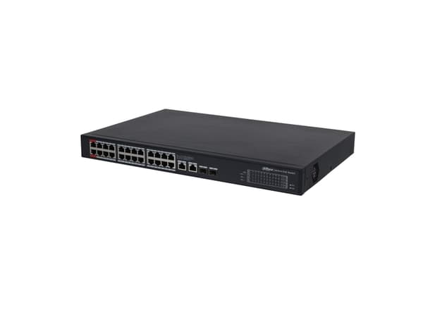 Dahua Technology PoE NET SWITCH 24PORT 1000M/ PFS3228-24GT-360-V2 DAHUA, Ikke administreret, L2, Gigabit Ethernet (10/100/1000), Gigabit Ethernet, St