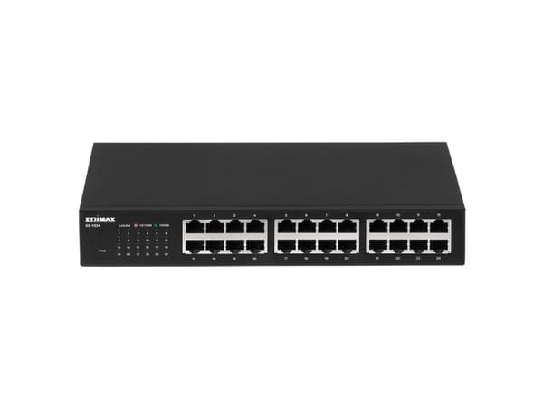 Edimax GS-1024 - Switch - ikke-styrt - 24 x 10/100/1000 - rackmonterbar, stasjonær, veggmonterbar