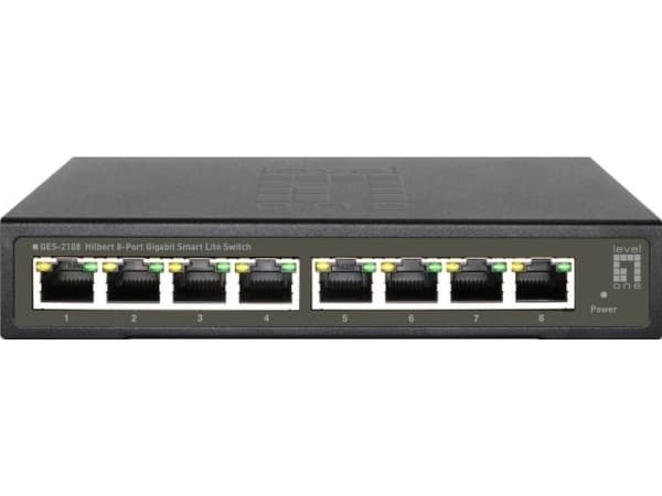 LevelOne GES-2108, Hallittu, L2, Gigabit Ethernet (10/100/1000), Täysin kaksipuolinen