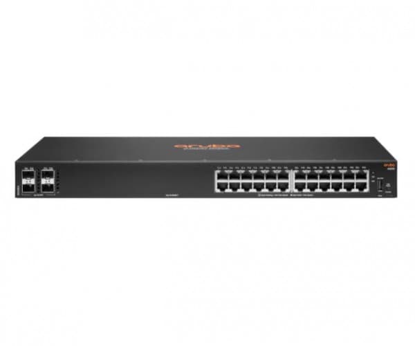 HPE Aruba 6000 24G 4SFP Switch - Switch - L3 - Administrerad - 24 x 10/100/1000 + 4 x Gigabit SFP - sida till sida luftflöde - rackmonterbar - Växels
