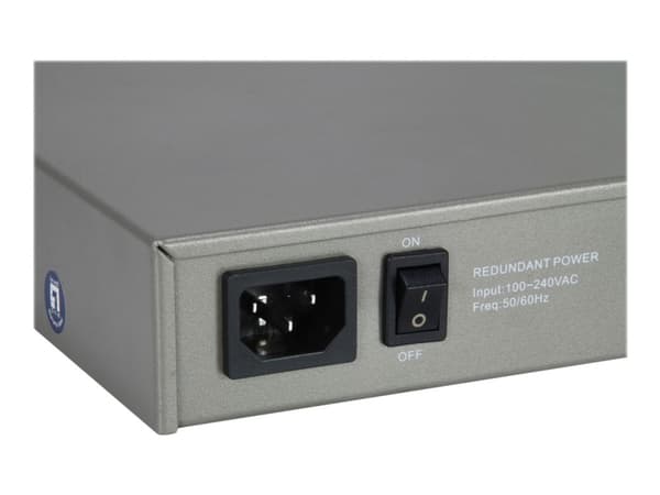 Haarukkatrukki Level One -kytkin LevelOne LevelOne -kytkin 8x GE GTL-2091 12xGSFP 19"