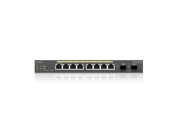 EnGenius FitSwitch 8 PoE, Managed, L2+, Gigabit Ethernet (10/100/1000), Full duplex, Power over Ethernet (PoE), Rack mounting
