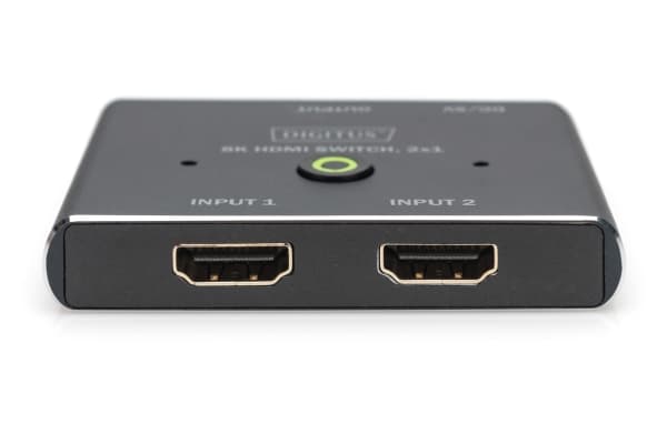DIGITUS - Video-/ljudomkopplare - 8K - 2 x HDMI - skrivbordsmodell