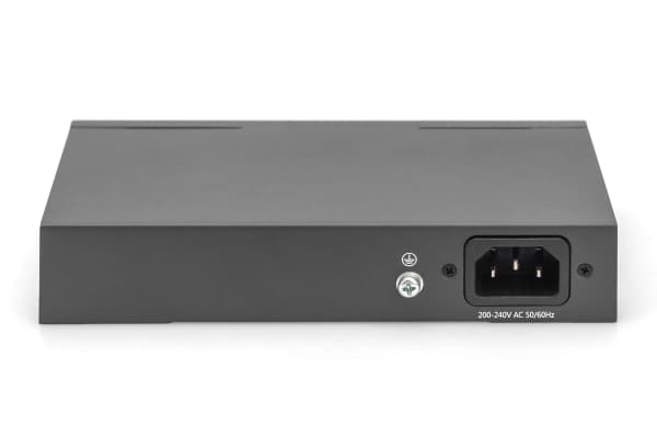 DIGITUS - Switch - IEEE 802.3af, IEEE 802.3at - ostyrd - 8 x 10/100 (PoE+) + 2 x 10/100 - stationär - PoE+ (60 W)