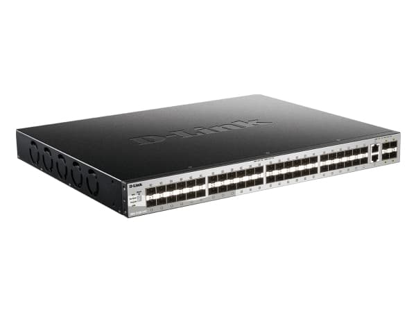 D-Link DGS-3130-54S/E, hanterad, L3, 10G Ethernet (100/1000/10000), rackmontering