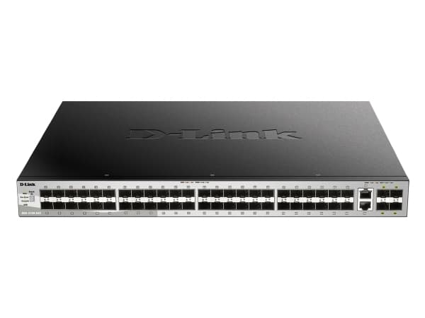D-Link DGS 3130-54S - Switch - L3 Lite - Styrt - 48 x SFP + 2 x 10 Gigabit Ethernet + 4 x 10 Gigabit SFP+ Grå