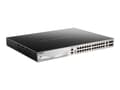Miniatyrbild 1 av 5: D-Link DGS 3130-30PS - Switch - L3 Lite - Administrerad - 24 x 10/100/1000 (PoE+) + 2 x 10 Gigabit Ethernet + 4 x 10 Gigabit SFP+ - skrivbordsmodell,