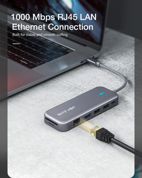 11-in-1 USB-C Data Hub kahdella 4K@30Hz HDMI-portilla 1080P 60Hz VGA-portti USB3.0 USB2.0 1000 Mbps RJ45 LAN SD TF -korttipaikat Jopa 100 W Type-C PD-
