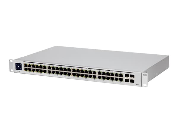 Ubiquiti UniFi Switch USW-48-POE - Switch - Styrt - 48 x 10/100/1000 (32 PoE+) + 4 x Gigabit SFP - rackmonterbar, stasjonær - PoE+ (195 W)