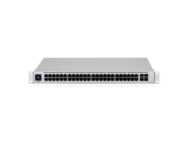 Ubiquiti UniFi Switch USW-48-POE - Switch - Styrt - 48 x 10/100/1000 (32 PoE+) + 4 x Gigabit SFP - rackmonterbar, stasjonær - PoE+ (195 W)