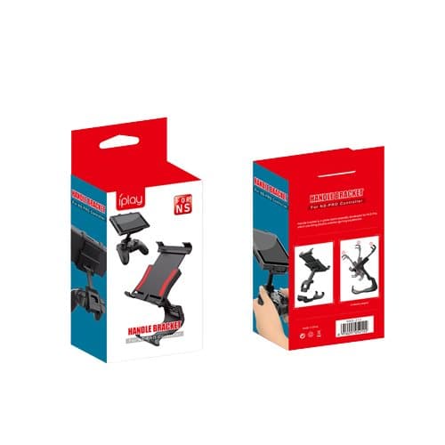 Justerbart håndholdt grep med stativ kompatibel med Nintendo Switch Pro Sort