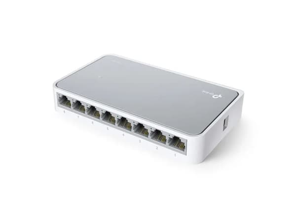 TP-Link TL-SF1008D - V11 - switch - ohanterad - 8 x 10/100 - skrivbordsmodell Vit