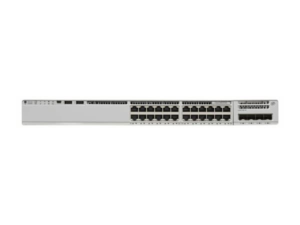Cisco Catalyst 9300L Mini - Network Essentials - switch - L3 - Administrerad - 24 x 10/100/1000 (UPOE) + 4 x 25 Gigabit SFP (överordnad länk) - rackm