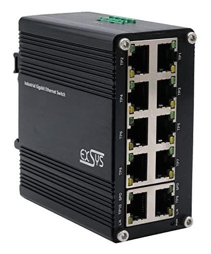 Switch 10Port Industrial Ethernet 10x10/100/1000Tx,12-48VDC (EX-62025)