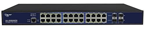 Switch smart managed 24 Port Gigabit 390W 24x PoE+ 4x SFP 48,30cm (19") - Switch - koppartråd (A194025)