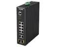 Pikkukuva 1 / 4: D-Link DIS 200G-12S - kytkin - hallittu - 10 x 10/100/1000 + 2 x SFP - DIN-kiskoon kiinnitettävä, seinälle asennettava - AC 120/230V/DC 46-54V