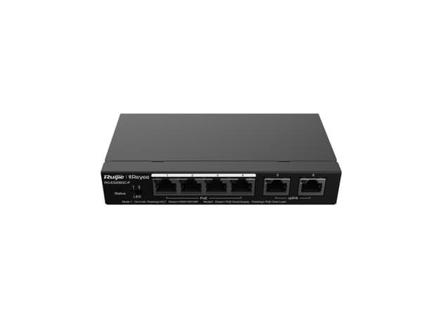 Ruijie Networks RG-ES206GC-P Nätverksswitch Gigabit Ethernet (10/100/1000) Power over Ethernet (PoE) Svart