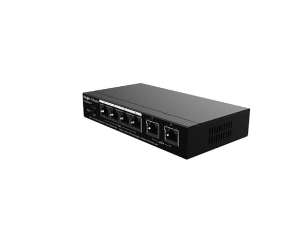 Ruijie Networks RG-ES206GC-P Nätverksswitch Gigabit Ethernet (10/100/1000) Power over Ethernet (PoE) Svart