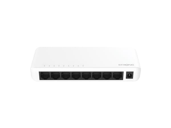 Strong SW8000P - Switch - Gigabit - ohanterad - 8 x 10/100/1000 - skrivbordsmodell