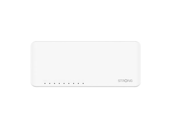 Strong SW8000P - Switch - Gigabit - ohanterad - 8 x 10/100/1000 - skrivbordsmodell