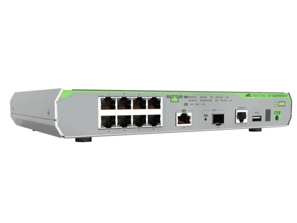 Allied Telesis CentreCOM AT-GS970EMX/10 - Switch - L3 Lite - Administrerad - 8 x 10/100/1000 + 1 x 1/2.5/5/10GBase-T + 1 x 1 Gigabit / 10 Gigabit SFP