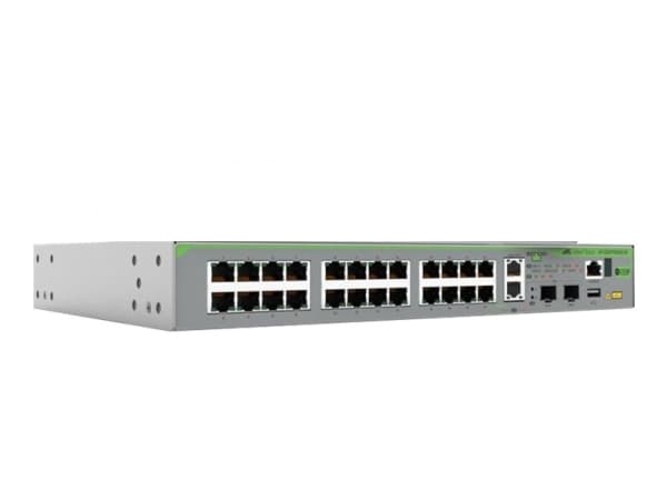 Allied Telesis CentreCOM AT-GS970EMX/28 - Switch - L3 Lite - Administrerad - 24 x 10/100/1000 + 2 x 1/2.5/5/10GBase-T + 2 x 1 Gigabit / 10 Gigabit SF