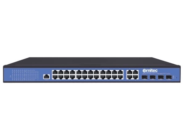 Ernitec ELECTRA-248/4, Hallittu, Gigabit Ethernet (10/100/1000), Power over Ethernet -tuki