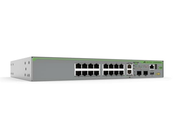 Allied Telesis CentreCOM AT-GS970EMX/20 - Switch - L3 Lite - Administrerad - 16 x 10/100/1000 + 2 x 1/2.5/5/10GBase-T + 2 x 1 Gigabit / 10 Gigabit SF
