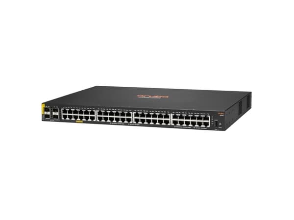 HPE Aruba Networking CX 6000 48G Class4 PoE 4SFP 740W Switch - Switch - L3 - Administrerad - 48 x 10/100/1000 (PoE+) + 4 x gigabit SFP (upplänk) - ra