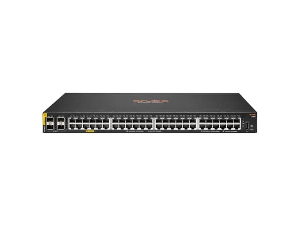 HPE Aruba Networking CX 6000 48G Class4 PoE 4SFP 740W Switch - Switch - L3 - Administrerad - 48 x 10/100/1000 (PoE+) + 4 x gigabit SFP (upplänk) - ra