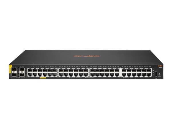 HPE Aruba Networking CX 6000 48G Class4 PoE 4SFP 740W Switch - Switch - L3 - Styrt - 48 x 10/100/1000 (PoE+) + 4 x Gigabit SFP (opplink) - rackmonter