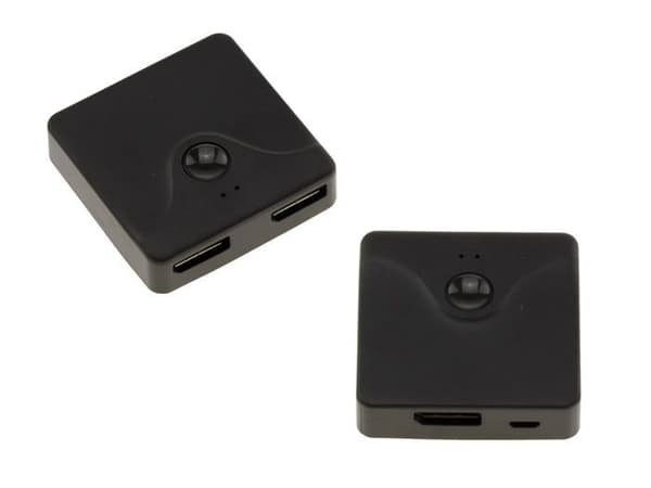 Dubbelriktad DisplayPort-switch - Byte av 2 källor till 1 skärm ELLER av en källa till 2 skärmar - 4K 60Hz